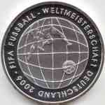 10 Euro BRD Silber 2005 zur Fussball-WM 2006