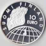 Kleinbild 10 Euro in Silber von Finnland ...