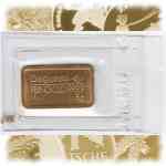 Kleinbild 5 Gramm Gold-Barren von Degussa ...