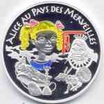 1,5 Euro Gedenkmünze Frankreich Alice im Wunderland 2002