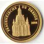 Goldmünze Kongo 1500 Francs Frauenkirche Dresden