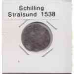 Stralsund 1 Schilling Jahr 1538 in Silber