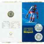 5 Euro  sterreich 2005 100 Jahre Skisport