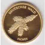 20 Euro Goldmünze Fichte von 2012 Motiv-Seite