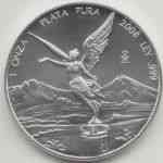 Mexiko Libertad Silber-Münzen von 2008 zu 1 Unze