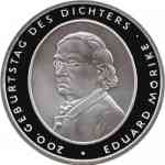 10 Euro Gedenkmünze 2004 Eduard Mörike