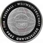 10 Euro Gedenkmünze 2006 Fussball- Weltmeisterschaft