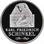 10 Euro Gedenkmünze 2006 Friedrich Schinkel