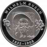 10 Euro Wilhelm Busch Gedenkmünze 2007