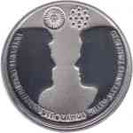 10 Euro Niederlande 2002 Willem und Maxima in Silber