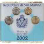 San Marino Euro-Münzen Mini-KMS von 2002