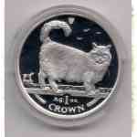 Isle of Man Cats / Katzen 1998 - 1 Unze Crown Silber