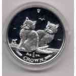 Isle of Man Cats / Katzen 2003 - 1 Unze Crown Silber