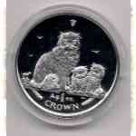 Isle of Man Cats / Katzen 2005 - 1 Unze Crown Silber