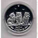 Isle of Man Cats / Katzen 2006 - 1 Unze Crown Silber
