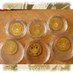 Sammlung von 6x Dukaten Goldmünzen