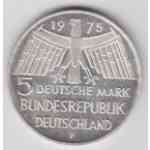5-DM Silber Gedenkmünze Denkmalschutzjahr 1975