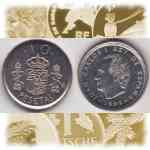 Münzen Spanien ESPANA 10 PESETAS / Peseten 1998-2000