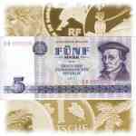 Kleinbild Wert der Banknoten der ...