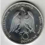 Kleinbild 10-DM Silber 1999 Weimar und Goethe