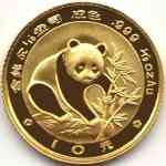 1/10 Unze China Gold-Panda 1988