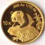 1/10 Unze China Gold-Panda 1999