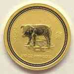 1/10 Unze Gold-Lunar Jahr vom Schwein 2007