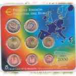 KMS Spanien 2000 mit Euro-Münzen