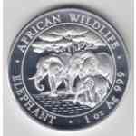 1 Unze Silber Somalia Elefanten-Serie Wildlife von 2013