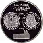 10 Euro Gedenkmünzen 2009 Universität Leipzig