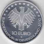 10-Euro Gedenkmünze 2010 Eisenbahn in Deutschland Nennwert