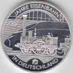 10-Euro Gedenkmünze 2010 Eisenbahn in Deutschland - Motiv