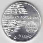 8 Euro Gedenkmünze Portugal 2005 Frieden und Freiheit