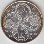 Silber-Münze 1/4 Euro Frankreich 2003 1. Jahrestag des Euro