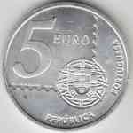 5 Euro Portugal 150 Jahre portugiesische Briefmarke