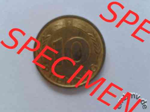 10 Pfennig aus Deutschland, Wert in Euro