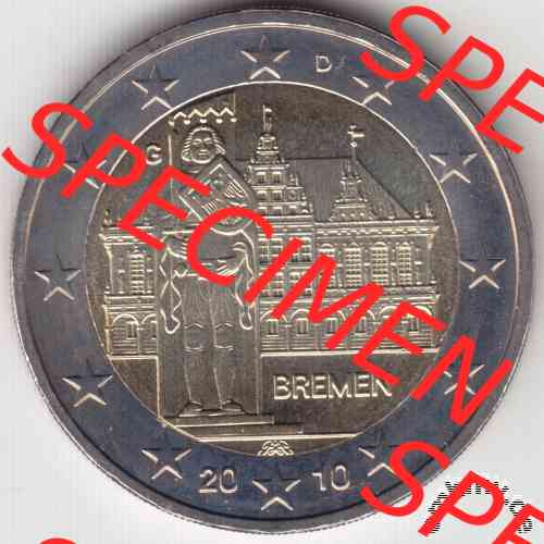 2-Euro Gedenkmünze Deutschland 2010 Bundesland Bremen