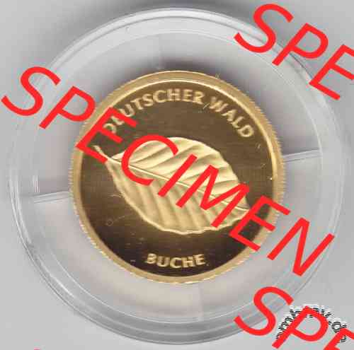 20 Euro Goldmünze Deutschland Buche 2010 Gold-Wert