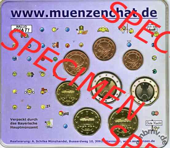 2. Kursmünzensatz Deutschen Münzenchats 2003