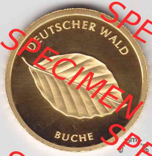 20 Euro Goldmünze Buche von 2011 - Motiv