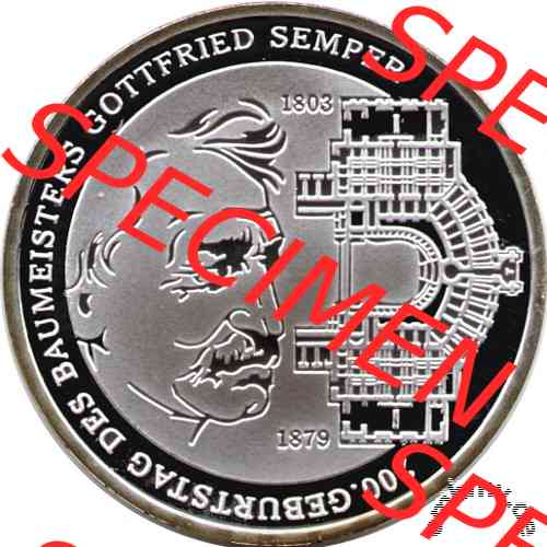 10 Euro Gedenkmünze 2003 Gottfried Semper