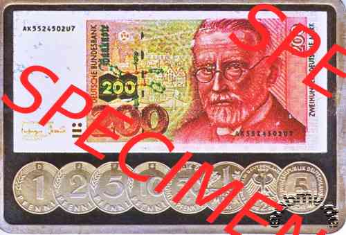 Silber-Barren Money-Collection Banknoten 200-DM