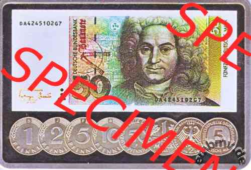 Silber-Barren Money-Collection Banknoten 50-DM