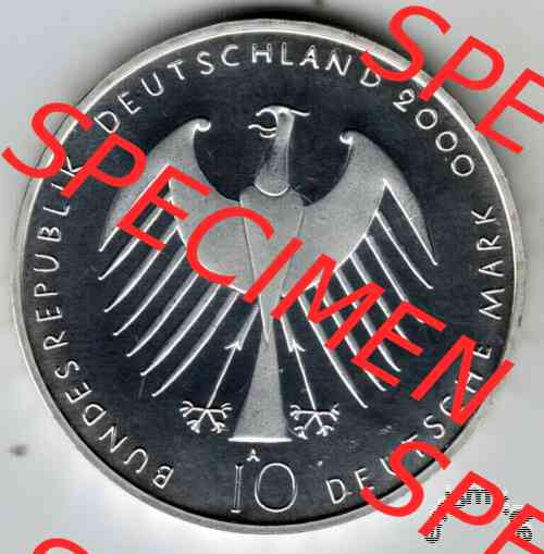 10-DM Silber Gedenkmünze Deutschland 2000
