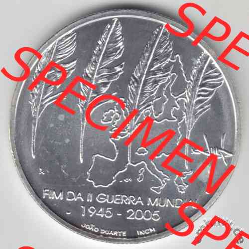 8 Euro Silber Portugal 2005 Frieden und Freiheit