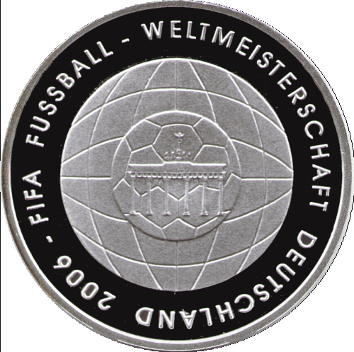 Png-Bild Transparent: 10 Euro Gedenkmünze Fußball 2006