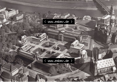 Ansichtskarte DDR Bezirk Dresden, Kreis Dresden, Stadt Dresden: Zwinger und Theaterplatz (1) Sammlung