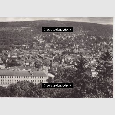 Ansichtskarte DDR Bezirk Suhl, Kreis Meiningen, Stadt Meiningen: Blick vom Bielstein (1) Sammlung