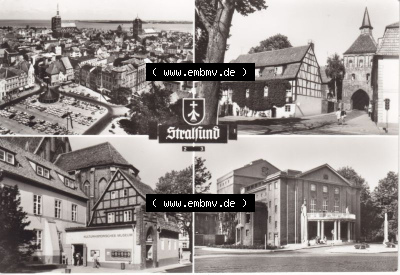 Ansichtskarte DDR Bezirk Rostock, Stadtkreis Stralsund, Hansestadt Stralsund: Bild und Heimat - Reichenbach VOGT (5) Sammlung