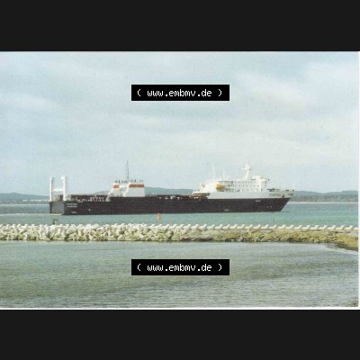 Ansichtskarte DDR Bezirk Rostock, Allgemein DDR, Sassnitz Fährschiff Klaipeda, Reichenbach, 300951-89, 1989 Sammlung
